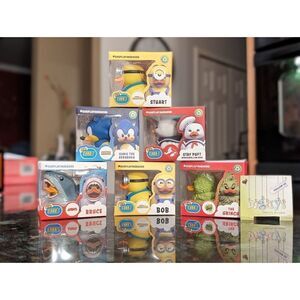 COPY - Lot of 6  Mini TUBBZ ~ JAWS BRUCE~ Sonic~ Stuart~ Bob ~ Stay Puft & The …